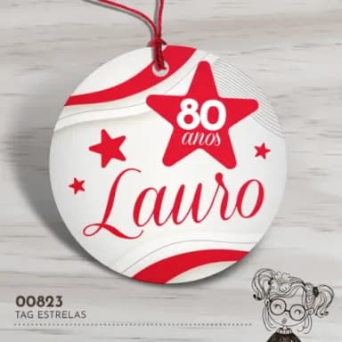 Tag Redonda Estrelas - 00823