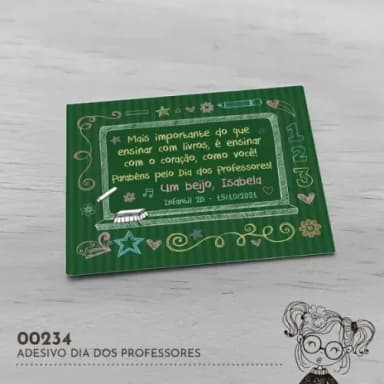 Adesivo Dia dos Professores - 00234