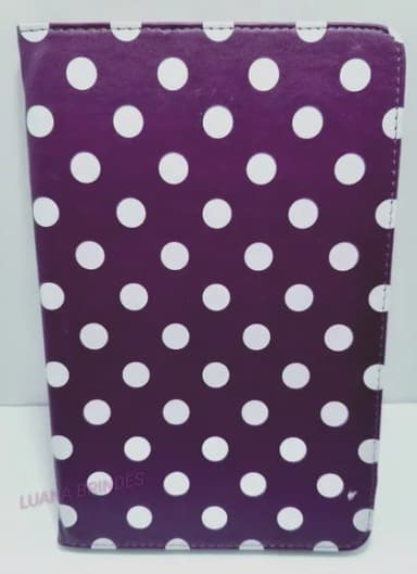 Capa Roxa de Couro para Tablet - 1 Unidade