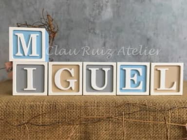 Decoração Bebê - Cubos 6x6cm Ts