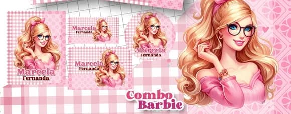 60 Etiquetas Barbie