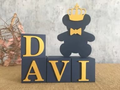 Cubos 6x6cm + Urso Príncipe