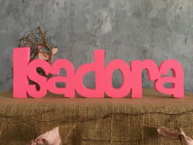 Letras Decorativas - nome em MDF Linha CH