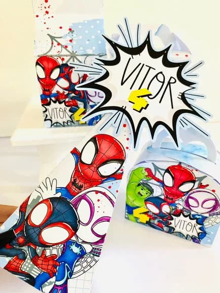 Kit 30 Lembrancinhas Homem Aranha