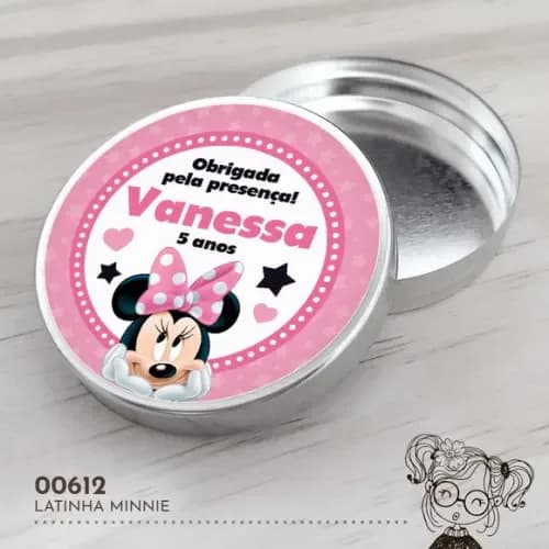 Latinha Adesivada Minnie - 00612