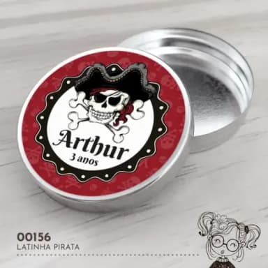 Latinha Adesivada Pirata - 00156