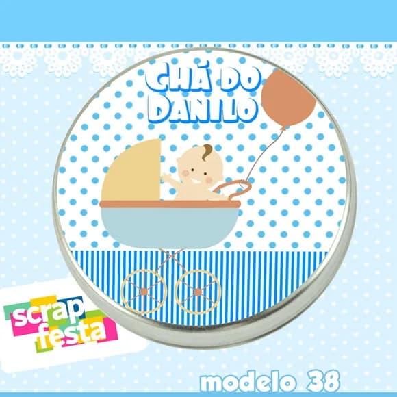 Lembrancinhas de Chá de Bebê Latinhas