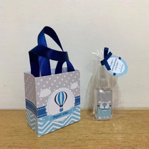 Kit Sacolinha + Álcool spray 70% balão
