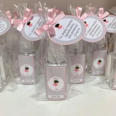 Álcool 70% Spray Lembrancinha aniversário bailarina