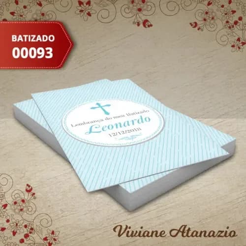 Adesivo Tubete Batizado - 00093