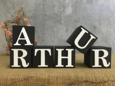 Cubos Decorativos com Nome 6x6cm