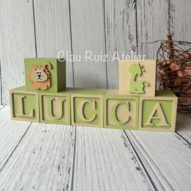 Safari Cubos 6x6cmts - Decoração Bebè