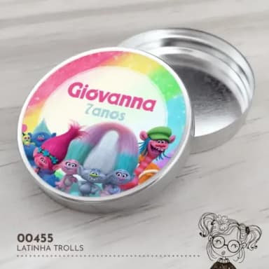 Latinha Adesivada Trolls - 00455