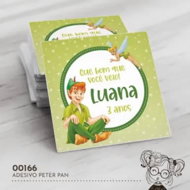 Adesivo Quadrado Peter Pan - 00166
