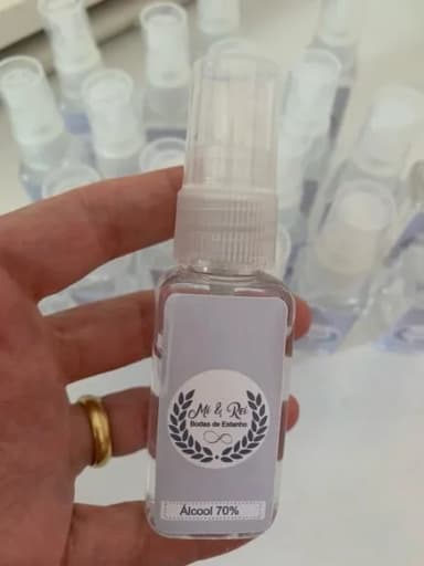 Álcool Spray 70% Lembrancinha Bodas