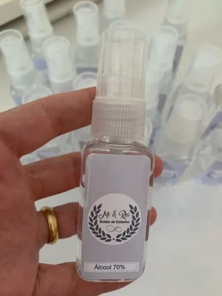 Álcool Spray 70% Lembrancinha Bodas