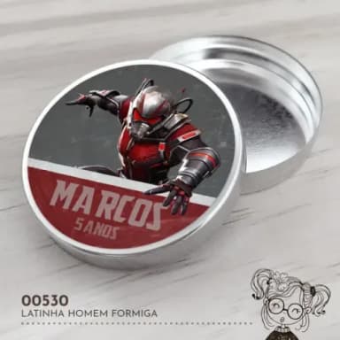 Latinha Adesivada Homem Formiga - 00530