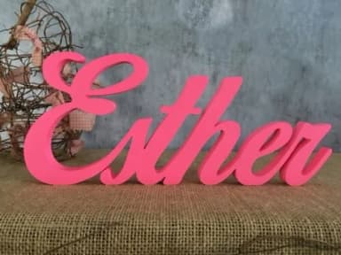 Letras de MDF -Nomes - Letras Cursivas
