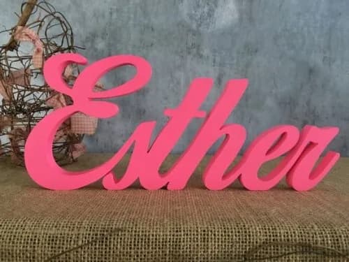 Letras de MDF -Nomes - Letras Cursivas