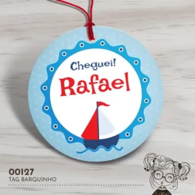Tag Redonda Barquinho - 00127