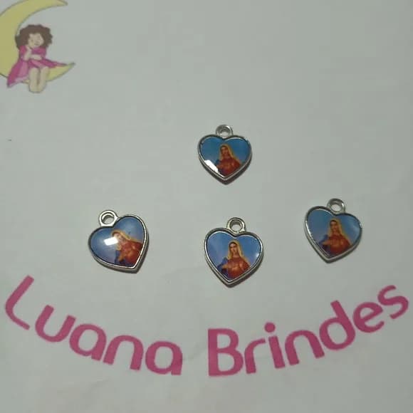 Medalha Dupla Face I.c. Maria Niquel 1,7cm Pct 10 Unidaes