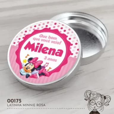 Latinha Adesivada Minnie - 00175