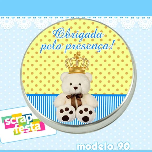 Lembrancinhas de Chá de Bebê Latinhas