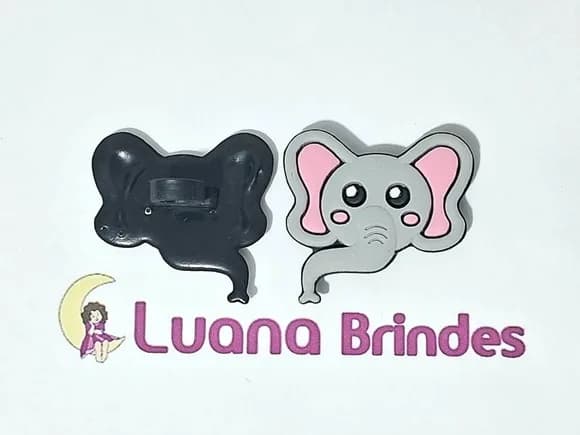 Ponteira P/lápis Elefante Emborrachado 3,5cm Pcts C/6 Peças