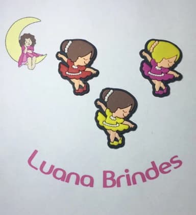 Apliques Bailarina Emborrachados Pct c/ 6 Unidades