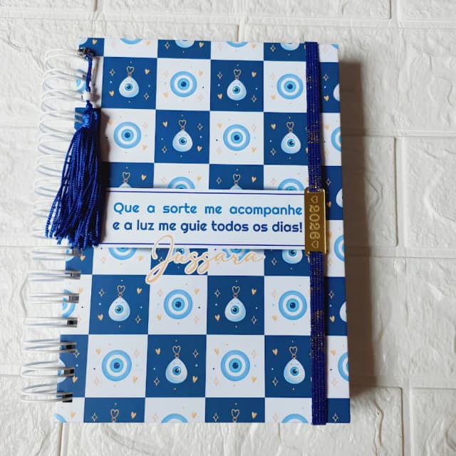 Planner 2027 Personalizado A5| Planner Diário e Semanal para Organização e Planejamento Olho grago 01