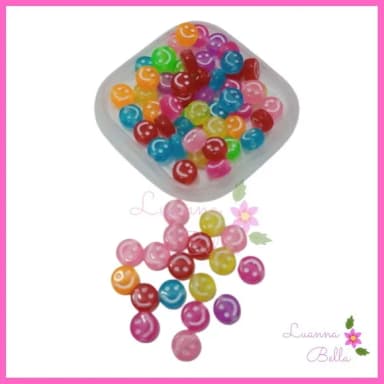 Missanga Entremeio Smile Colorido - Pct c/65Unidades