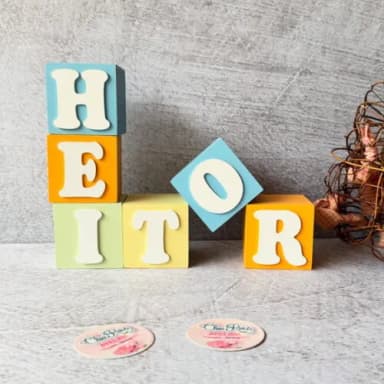 Tons Pastel Cubos 6x6cm Decoração Bebê