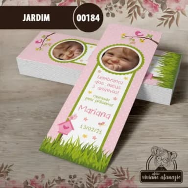 Marcador de Livro Jardim Rosa - 00184