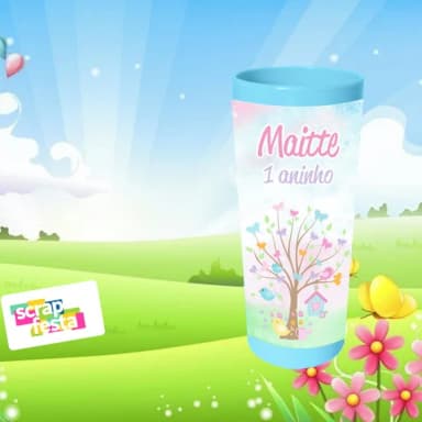 50 Copos Long Drink Personalizado Festa Jardim Encantado