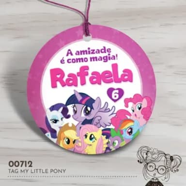 Tag Redonda My Little Pony - 00712