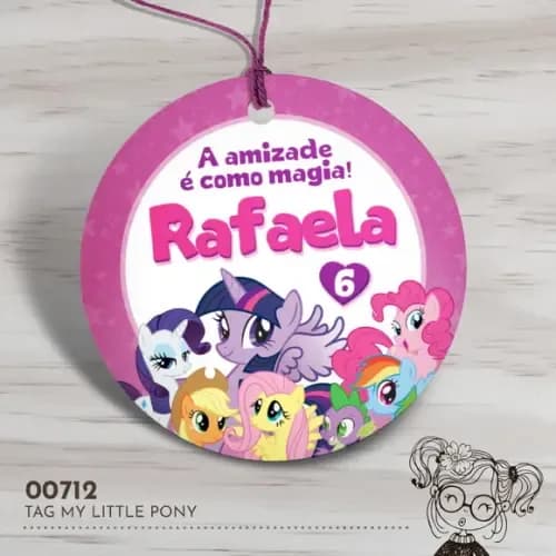 Tag Redonda My Little Pony - 00712
