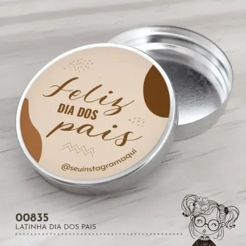 Latinha Adesivada Dia dos Pais - 00835