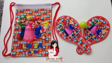 Mochila Ping Pong Tema Super Mario Bross 2