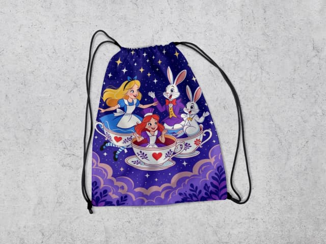 Mochilinha Personalizada da Alice no Pais das Maravilhas