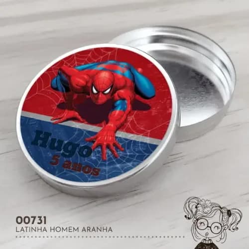 Latinha Adesivada Homem Aranha - 00731