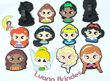 Aplique Princesa com Adaptador para Tênis 10 Unidade