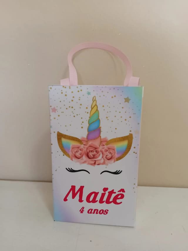 Sacolinhas Personalizadas Unicórnio para Lembrancinhas