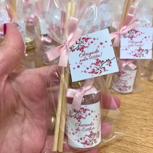 Lembrancinha Aromatizador Maternidade Flor de Cerejeira