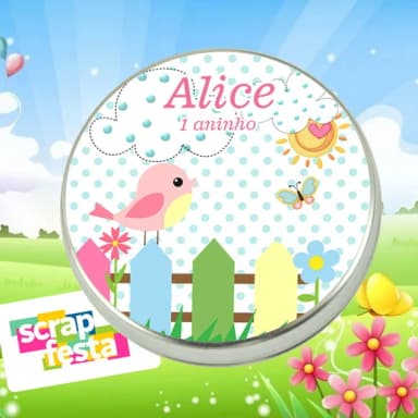 Latinhas Personalizadas Jardim Encantado