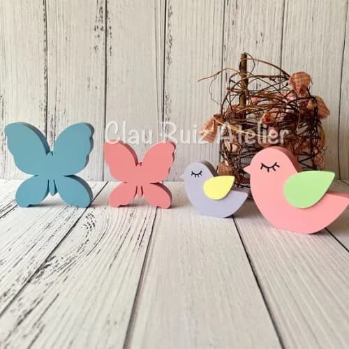 Jardim - Borboletas e Passarinhos Decoração Bebê