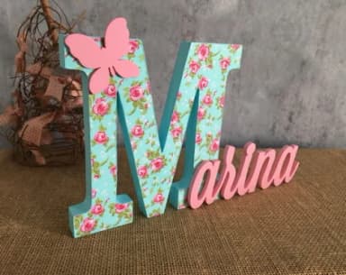 Jardim Encantado - Nomes Personalizados - Tecido