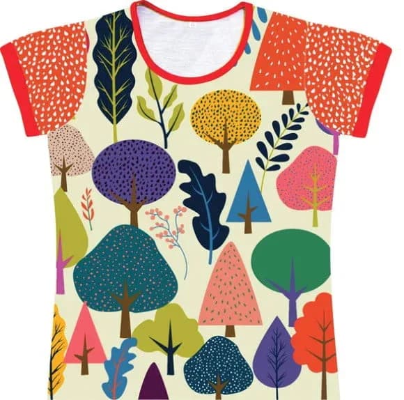 Baby Look Infantil Árvores