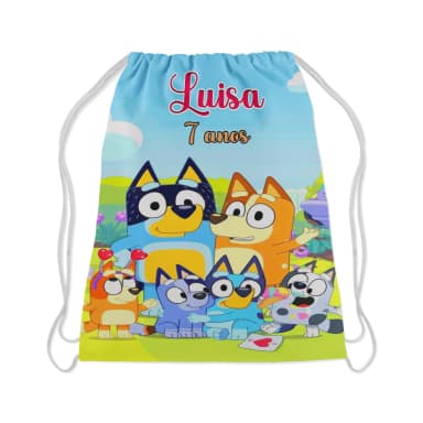 Mochilinha Persdonalizada do Bluey e Bingo