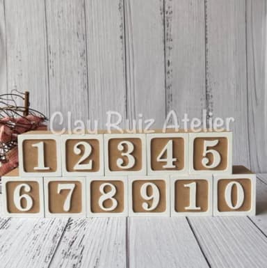 Cubos Mesversário 6x6cm Ts - Bebês