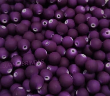 Bolinha Emborrachada Vinho 10mm Pct 100 Unidades